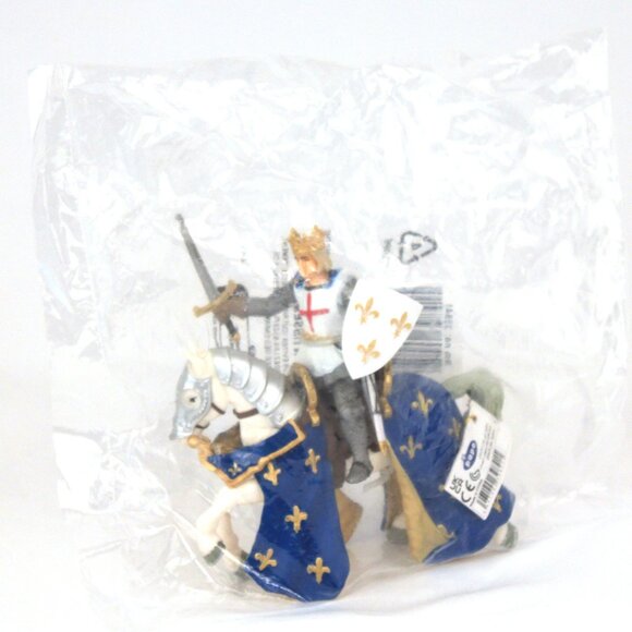 Papo Knight Figurines, NEW in BAGS & TAGS - King, Knight, 2 horses & Dragon - Picture 4 of 14
